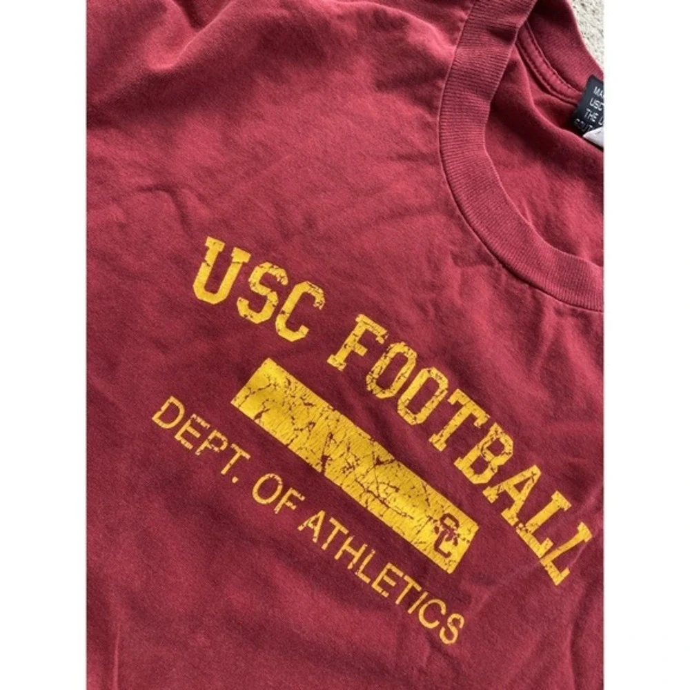 Vintage USC Trojans Shirt Mens 2XL‎ Red NCAA Football Team Trojan Dept Athletics